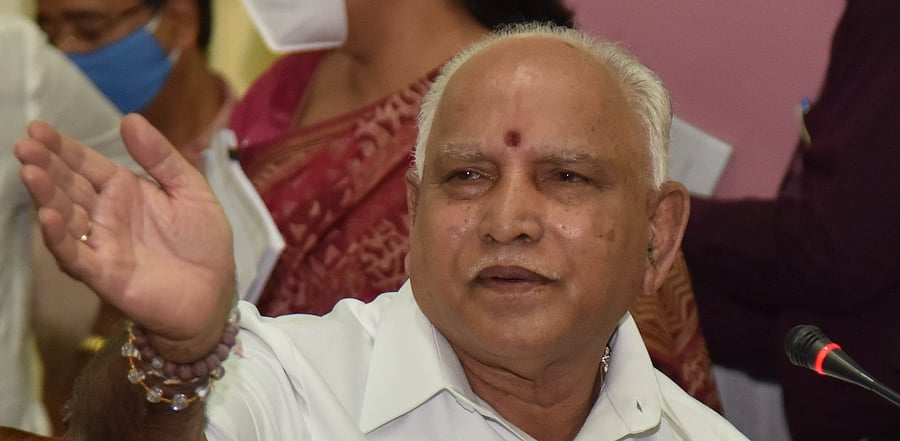 Karnataka Chief Minister B S Yediyurappa. Credit: DH Photo