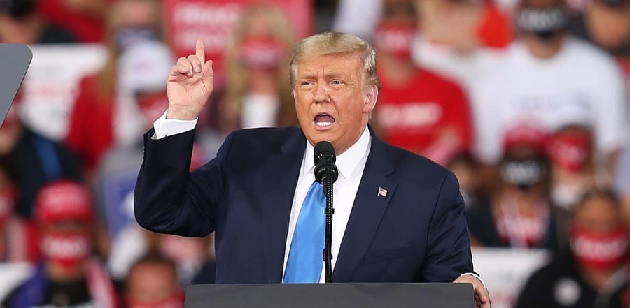 “I want a smooth, beautiful transition,” the president said. “But they don’t add the other part: But it’s got to be an honest vote.” Credit: AFP