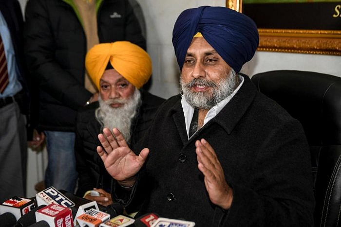 Shiromani Akali Dal (SAD) party President Sukhbir Singh Badal. (AFP Photo)