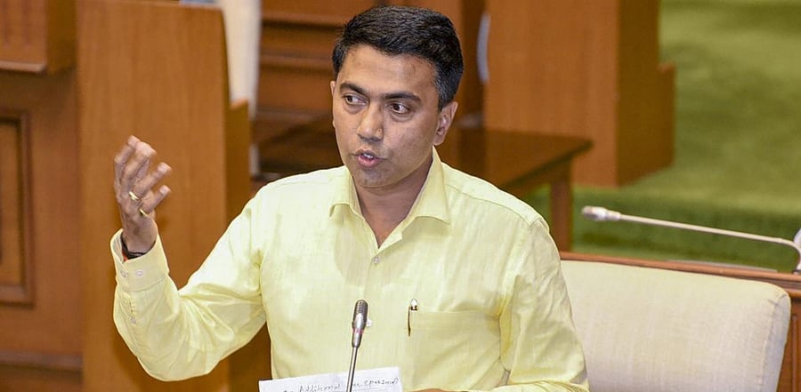 Goa Chief Minister Pramod Sawant. Credit: PTI