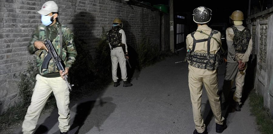 Army officials have also been using drones to locate terrorist hideouts and underground bunkers, which included one below a seasonal stream where the terrorist group led by Zubair Wani had placed a steel box beneath the surface to escape the dragnet of security forces. Credit: PTI