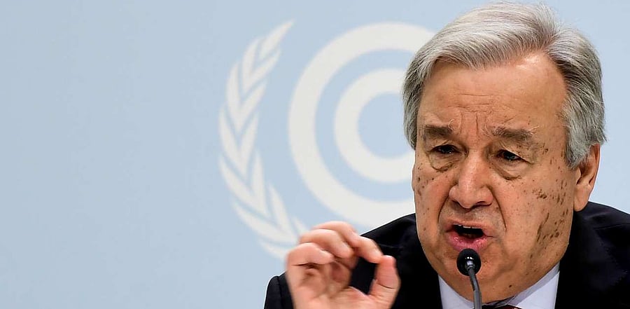United Nations Secretary-General Antonio Guterres. Credit: AFP Photo