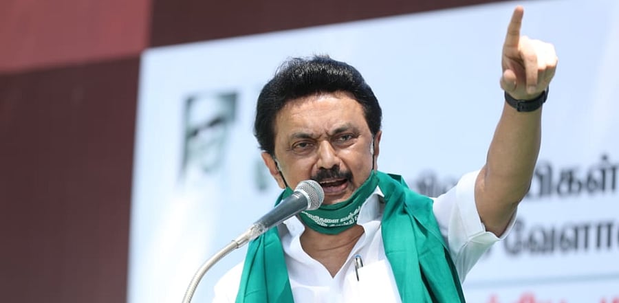 Stalin also warned that the protests against the farm laws will continue in Tamil Nadu till the Centre withdraws the legislations. Credit: DH Photo