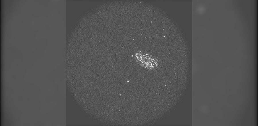 NGC 2336 galaxy as captured by the Astrosat's Ultra-Violet Imaging Telescope. Credit: sro.gov.in/astrosat
