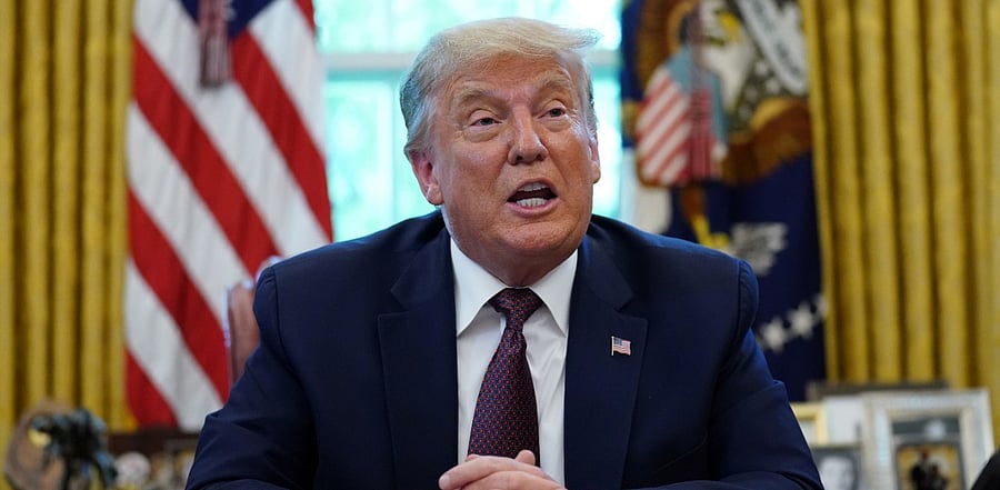 US President Donald President Trump. Credit: Reuters Photo