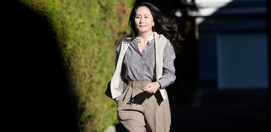 Huawei Technologies Chief Financial Officer Meng Wanzhou leaves her home to attend a court hearing in Vancouver. Credit: Reuters Photo