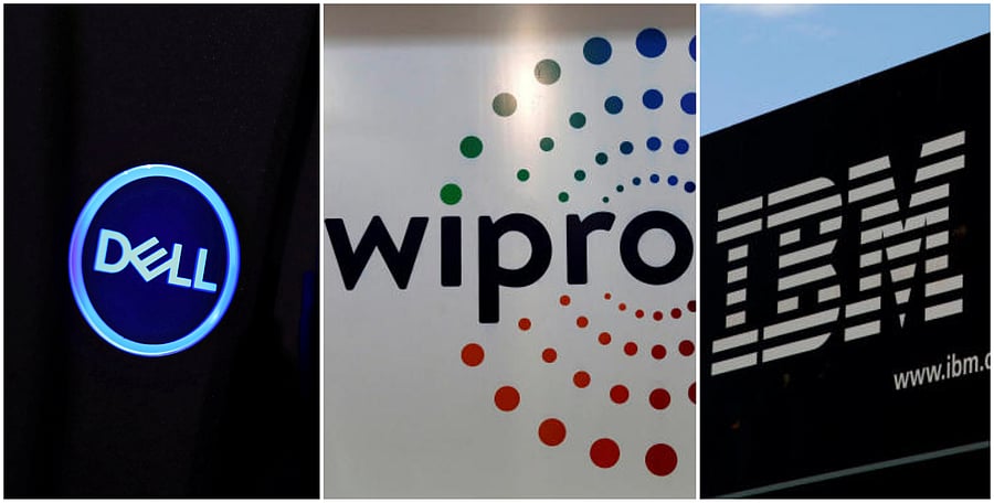 The three tech majors -- Wipro, IBM and Dell -- in various letters to the CVC and UIDAI, have raised objections to the participation of HP-Enterprise in the bidding process. Credit: Reuters, DH Photos