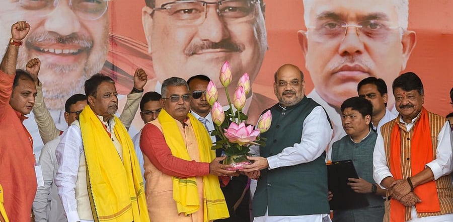 The organisational restructuring of BJPs central unit sparked off discontent in the Bengal unit as senior leader Rahul Sinha, who was dropped as the national secretary, expressed his anger over being left out. Credit: PTI File Photo