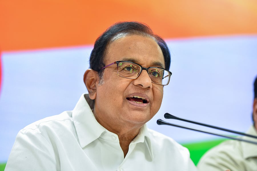 Senior Congress leader P Chidambaram. Credit: PTI File Photo