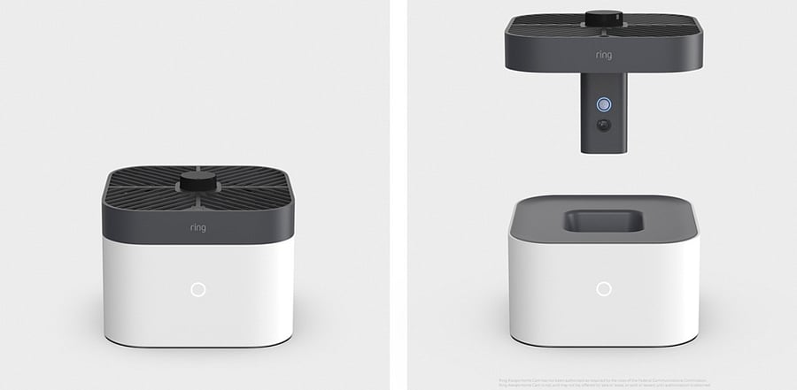 Ring Always Home Cam, an indoor security drone that can use a map of your home to independently fly around to check out strange noises or run a patrol when you’re not home. Credit: AFP Photo