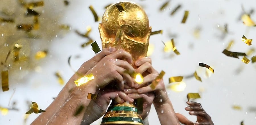 Fifa World Cup trophy. Credit: AFP