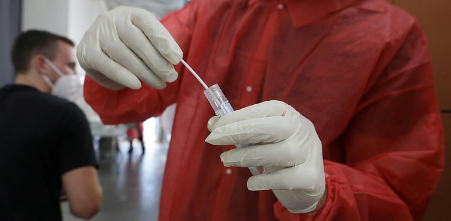 The woman had gone for a nasal test ahead of an elective hernia surgery, and afterward noticed clear fluid coming out of one side of her nose. Credit: Reuters