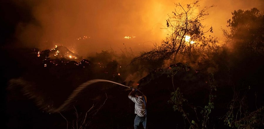 The number of wildfires raging in Brazil's Amazon increased 61 percent in September, compared to the same period last year, official figures released on October 1, 2020 show. Credit: AFP