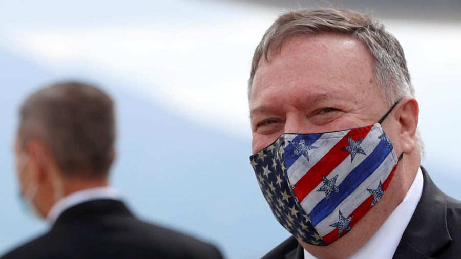 US Secretary of State Mike Pompeo arrives at the airport in Dubrovnik, Croatia. Credit: Reuters.