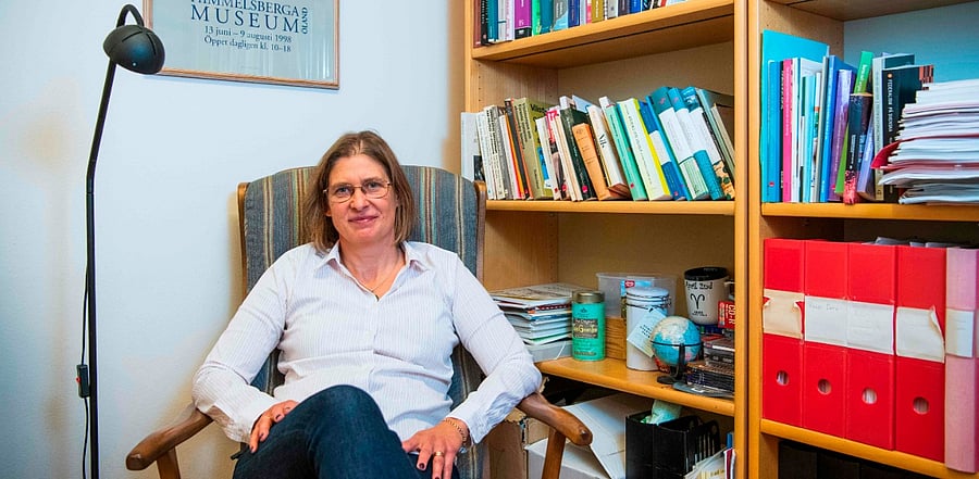 Eva Mork, member of the Economic Sciences Prize Committee. Credit: AFP Photo