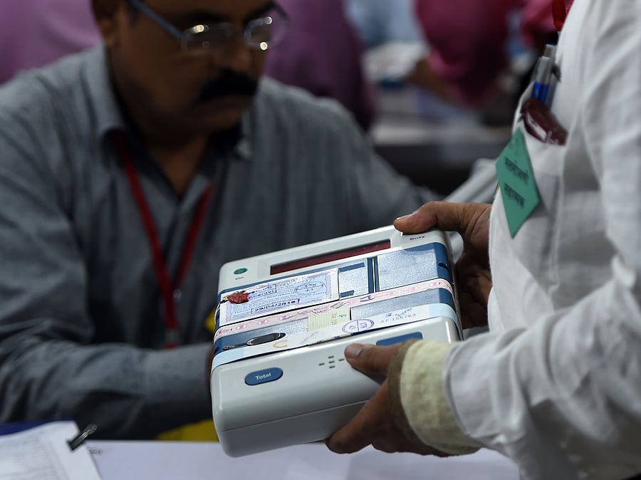 Electronic Voting Machine. Credits: AFP Photo