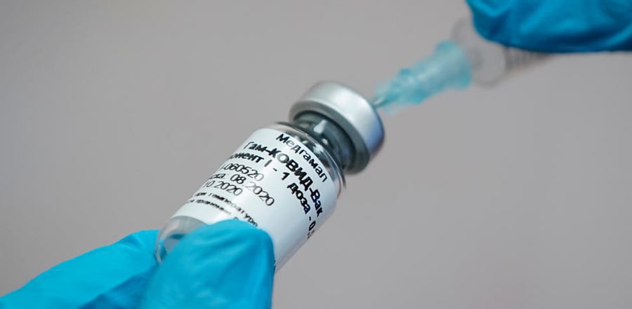 A nurse prepares Russia's "Sputnik-V" vaccine against the coronavirus disease for inoculation in a post-registration trials stage at a clinic in Moscow, Russia. Credit: Reuters Photo