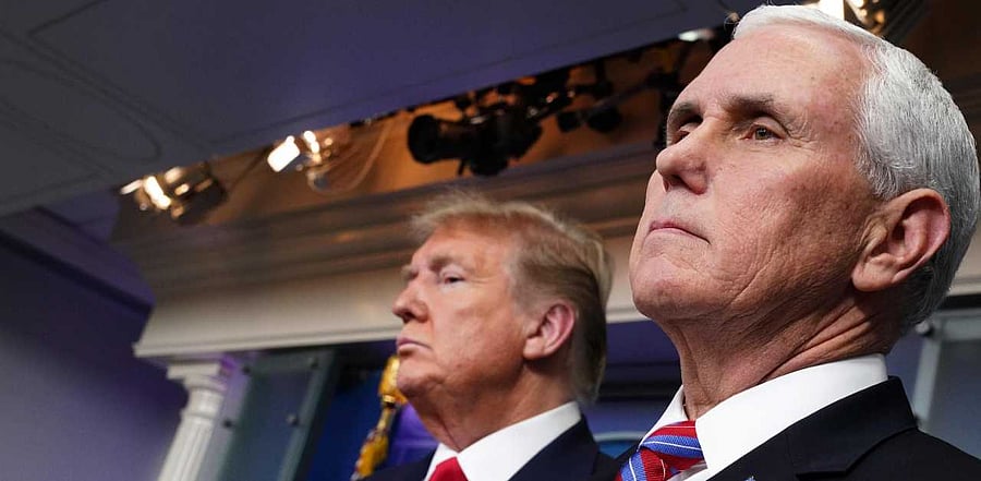 US President Donald Trump and Vice President Mike Pence. Credit: AFP Photo
