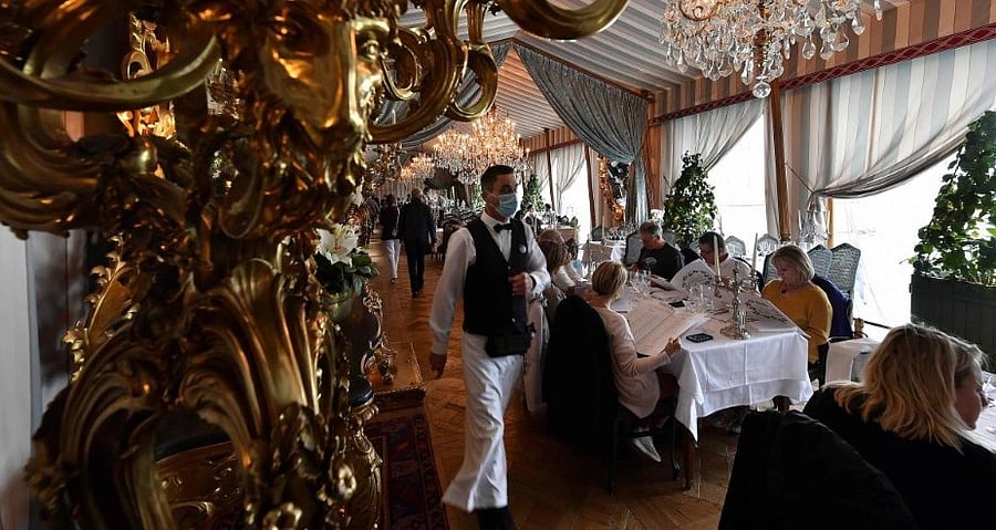 Paris restaurants will be allowed to stay open -- but under tightened restrictions -- when the city is placed on maximum coronavirus alert. Credit: AFP
