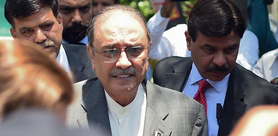 Former Pakistani President and the co-chairperson of Pakistan People's Party (PPP) Asif Ali Zardari. Credit: AFP