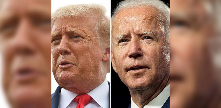 US President Donald Trump and former Vice President Joe Biden. Credit: AFP Photo