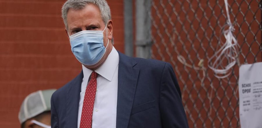 New York Mayor Bill de Blasio. Credit: AFP Photo