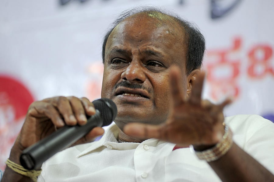 Former Chief Minister HD Kumaraswamy. Credit: DH