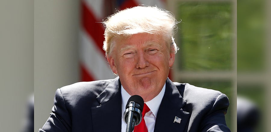 US President Donald Trump. Credit: Reuters Photo