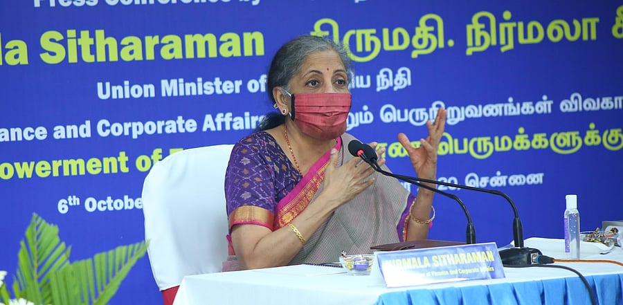 Finance Minister Nirmala Sitharaman. Credit: DH Photo
