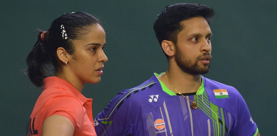 Saina Nehwal and Parupalli Kashyap. Credit: PTI Photo