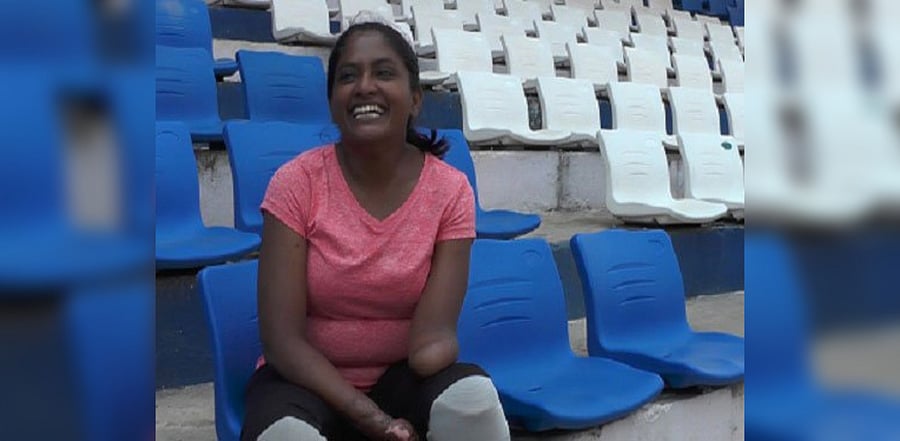 Shalini Saraswathi, blade runner. Credit: DH File Photo