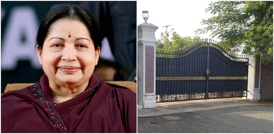 When her Poes Garden residence was being renovated in the early 2000s, Jayalalithaa made the bungalow in Siruthavoor (R) her residence. Credit: DH Photo