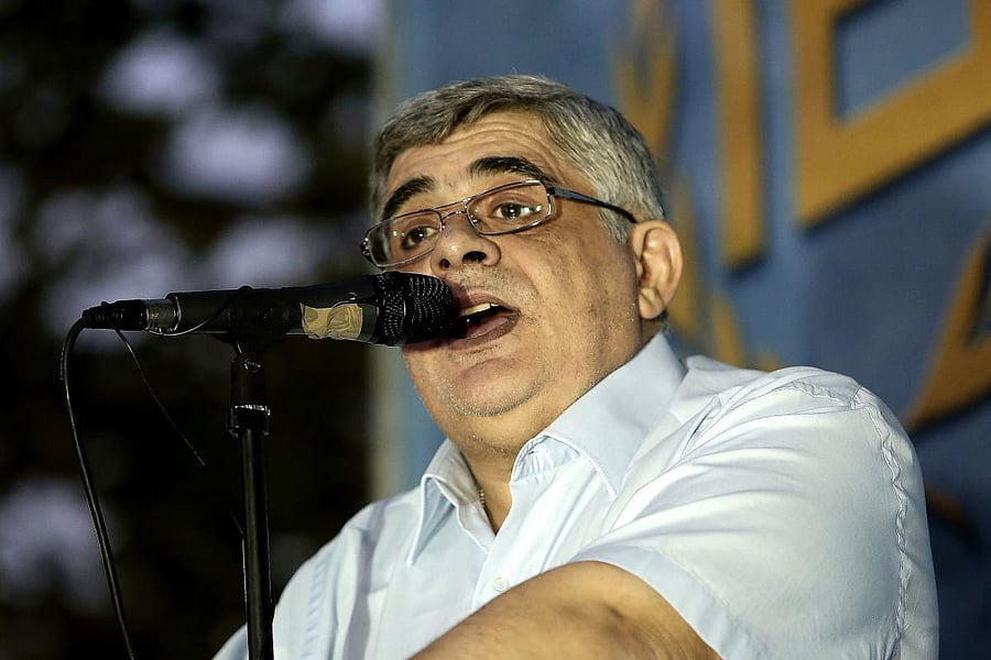 Greece's Golden Dawn extreme right party leader Nikos Michaloliakos. Credit: AFP file photo