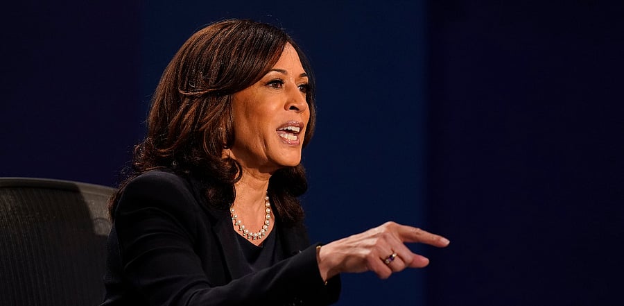 Democratic vice presidential candidate Sen. Kamala Harris. Credit: AP Photo