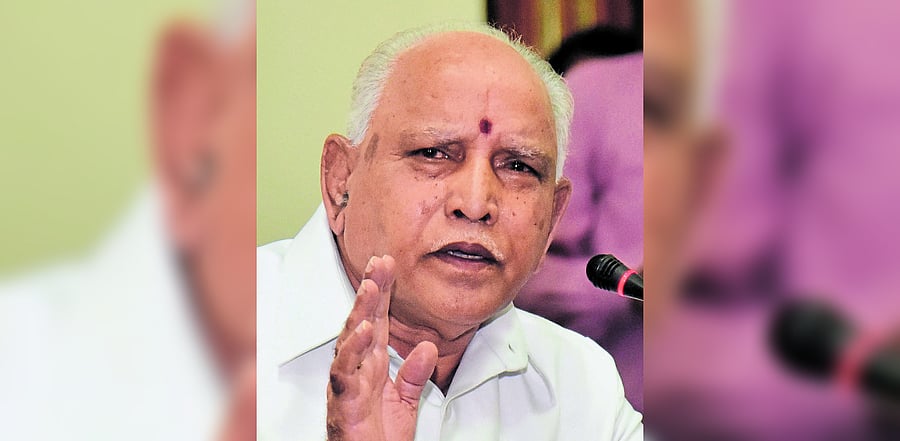Karnataka Chief Minister B S Yediyurappa.
