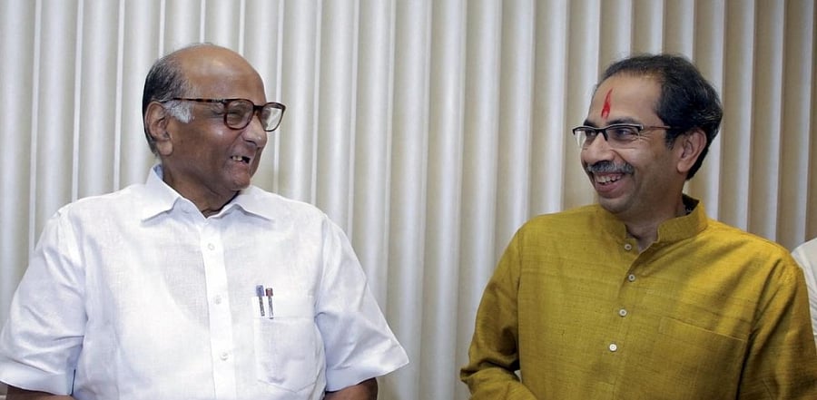 <div class="paragraphs"><p> Uddhav Thackeray (R) and Sharad Pawar. </p></div>