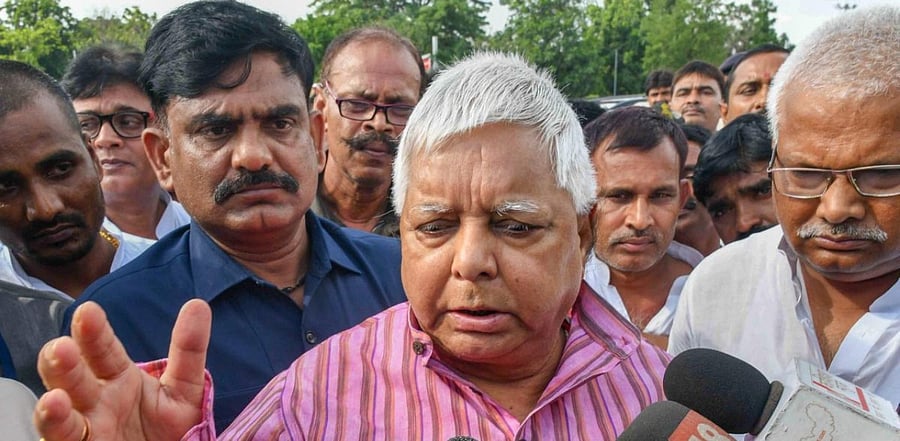 Former Bihar chief minister Lalu Prasad Yadav. Credit: PTI Photo