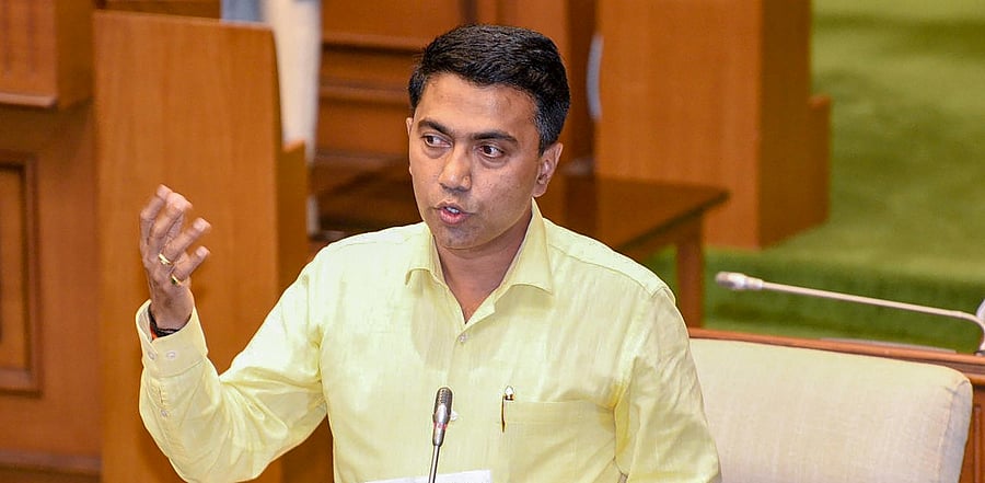 Goa Chief Minister Pramod Sawant. Credit: PTI Photo