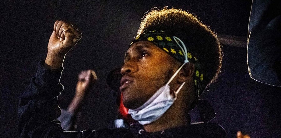 Protests erupt after ex-officer Derek Chauvin charged with George Floyd's gets bail. Credit: AFP Photo