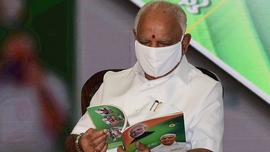 Karnataka Chief Minister BS Yediyurappa. Credits: DH Photo