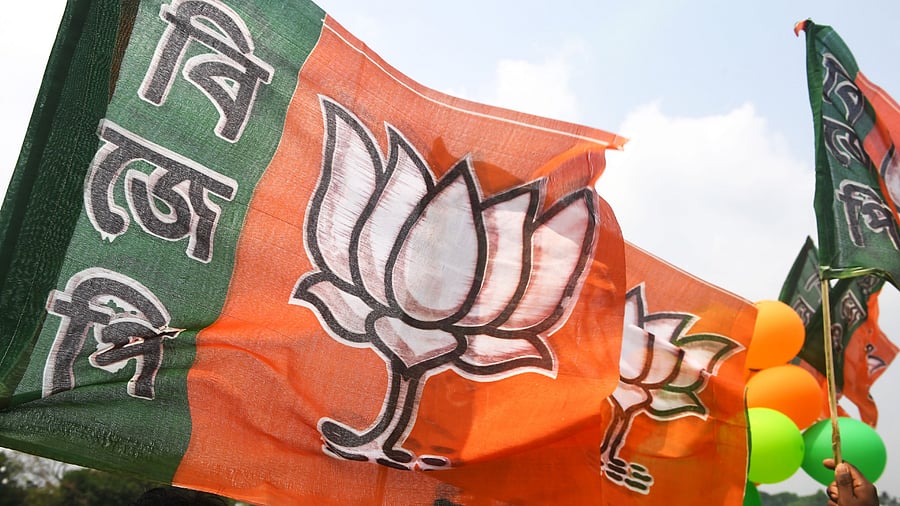 Bharatiya Janata Party (BJP) flag. Credits: AFP Photo