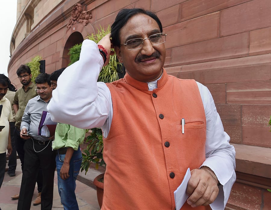 Union Education Minister Ramesh Pokhriyal 'Nishank'. Credit: PTI File Photo