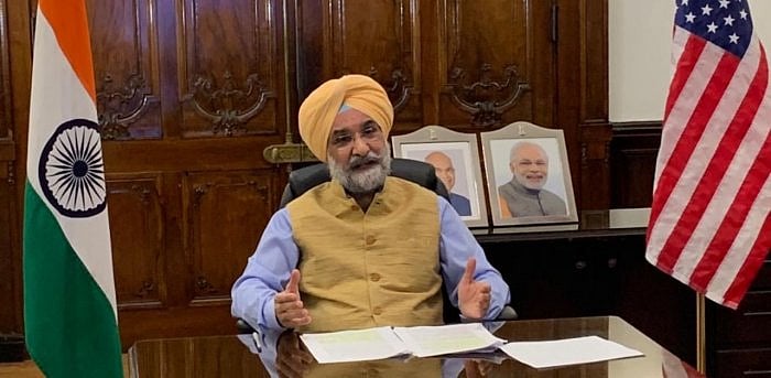 India's Ambassador to the US Taranjit Singh Sandhu. Credit: Twitter/ Taranjit Singh Sandhu