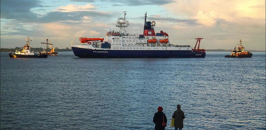 Polarstern arrives at the harbour of northern German town of Bremerhaven. Credit: AFP Photo