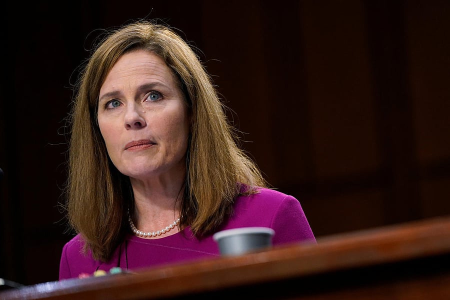 US Supreme Court nominee Amy Coney Barrett. Credit: Reuters