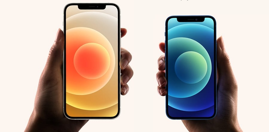 Apple unveils the new iPhone 12 and the iPhone 12 mini. Credit: Apple