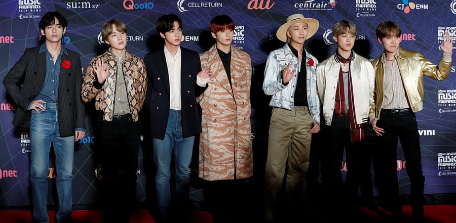 South Korean boy band BTS. Credit: Reuters Photo