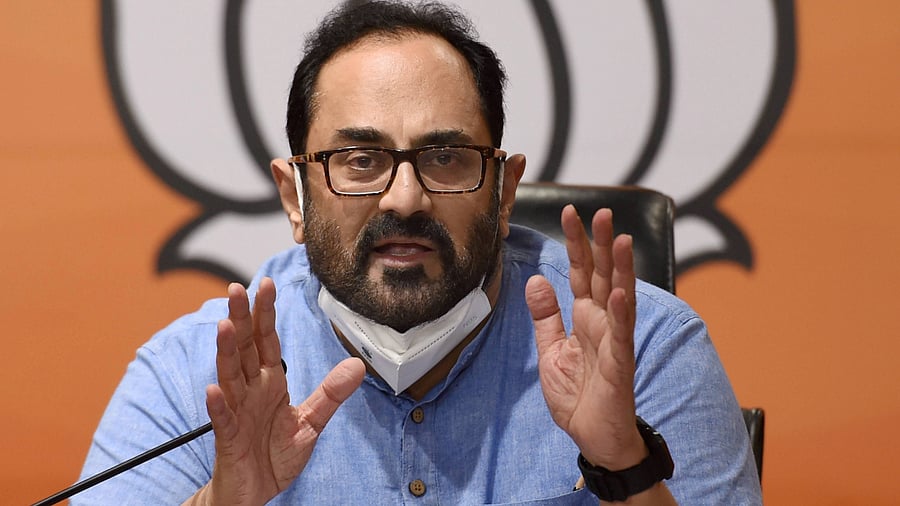 BJP national spokesperson Rajeev Chandrasekhar. Credits: PTI Photo