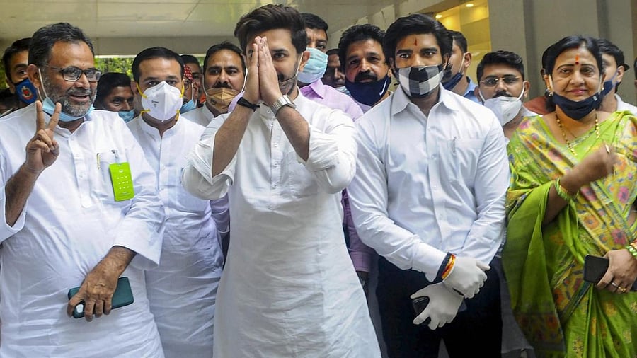 Chirag Paswan has very carefully toed around the BJP for support and constantly maintained that the LJP and BJP are allies at the Centre. Credit: PTI photo.