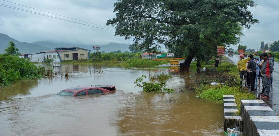 He said several road bridges in Pandharpur are still under water and vehicular traffic has been affected. Credit: PTI